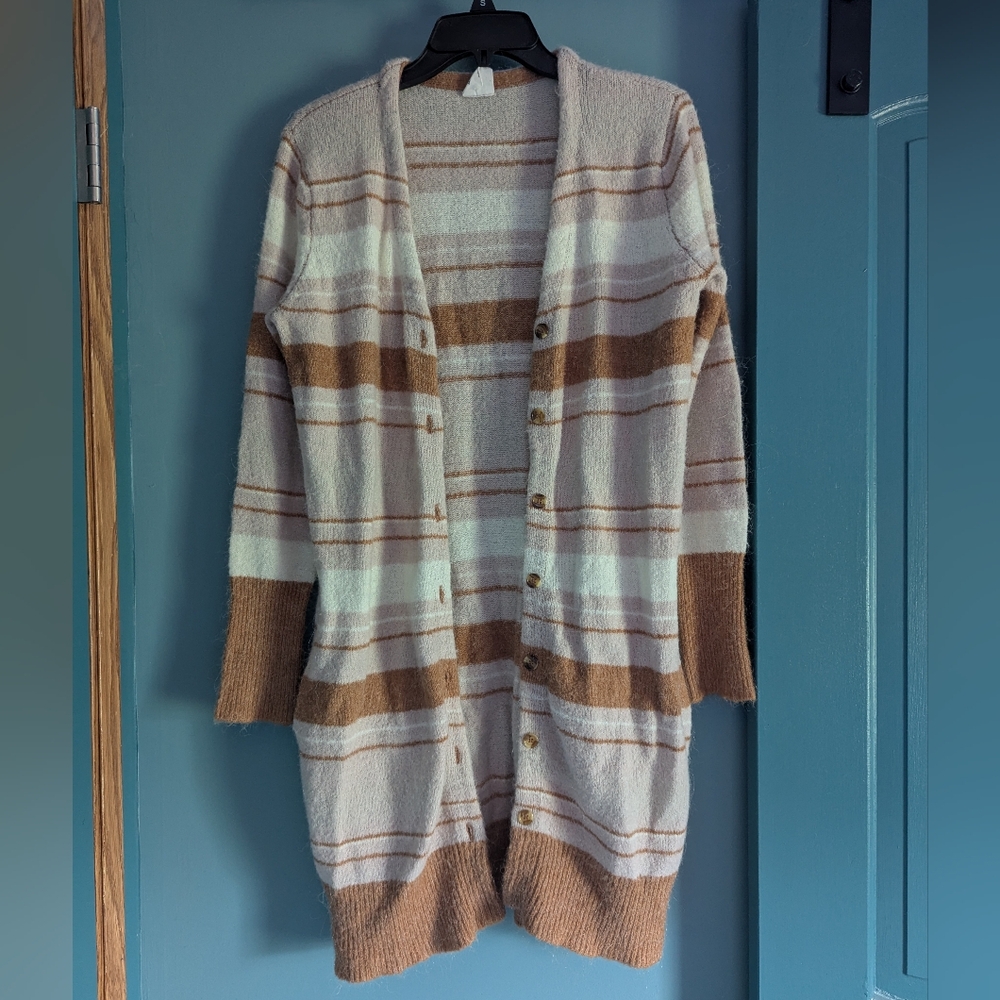 By Together Multi-Tone Striped Cardigan